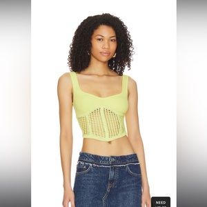 H:ours Seraphina Mesh Corset Top